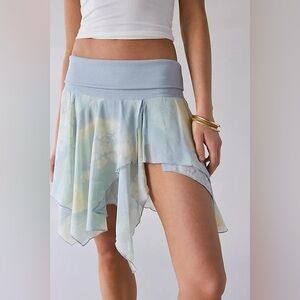 Urban Outfitters  Finley Low-Rise Asymmetrical Hanky Hem Midi Skirt